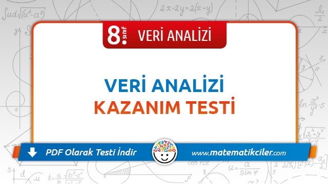 8. Sınıf Veri Analizi Testi PDF İndir