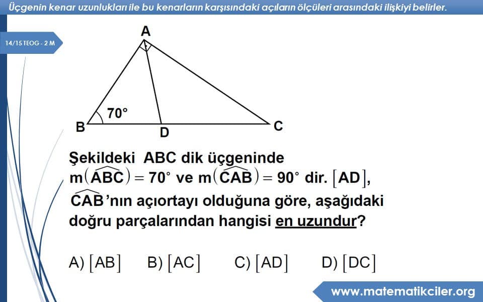 Teog Üçgenler Çıkmış Soru